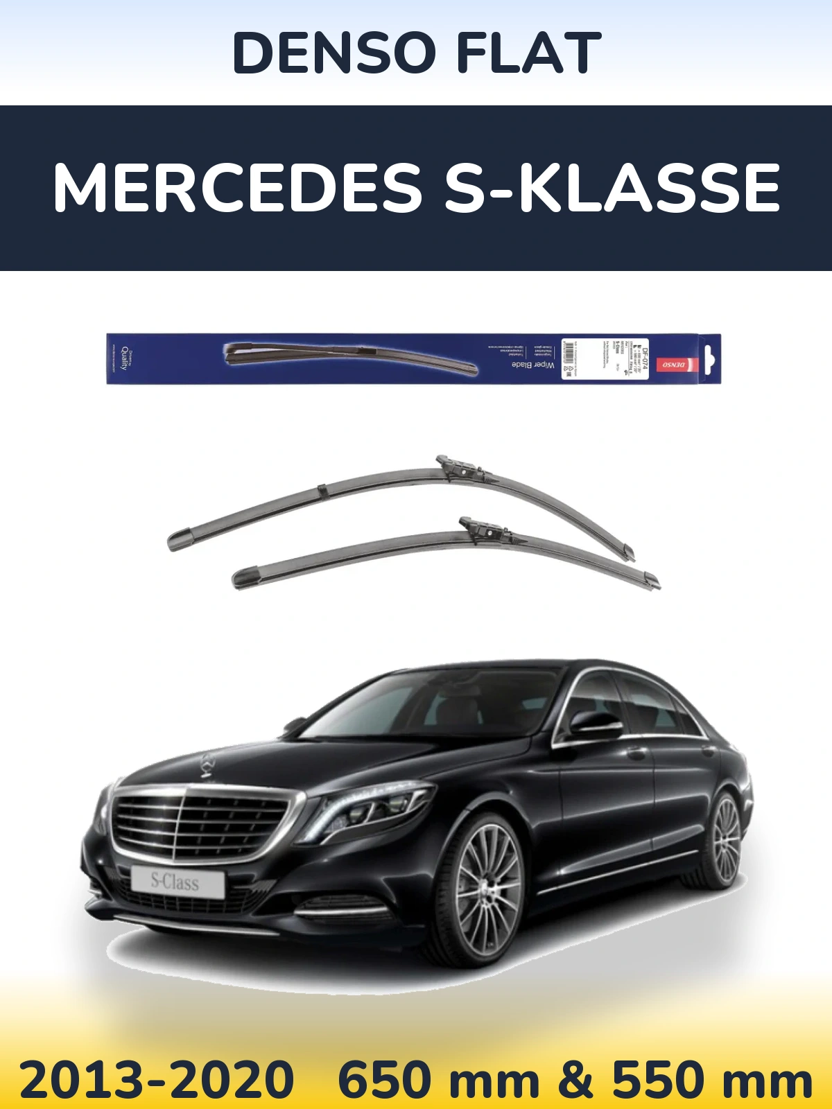 Torkarblad Denso Flat för Mercedes S-Klasse