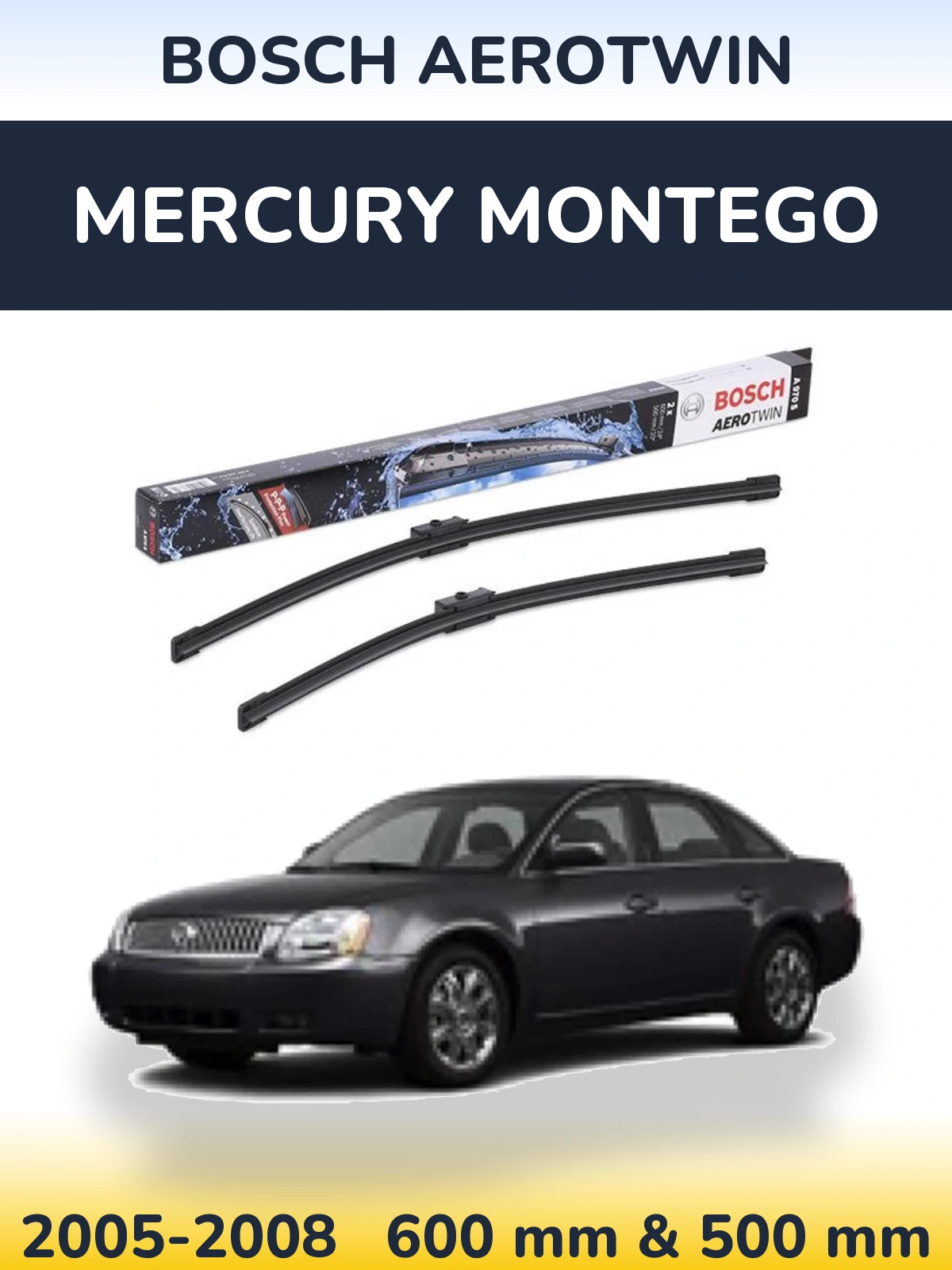 Torkarblad BOSCH AeroTwin för Mercury Montego