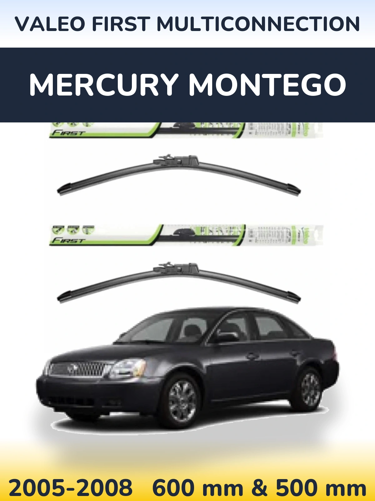 Torkarblad Valeo First MultiConnection för Mercury Montego
