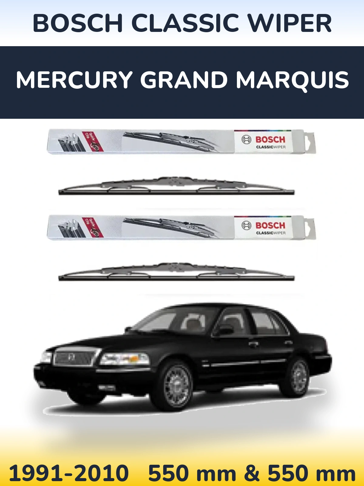 Torkarblad BOSCH Classic Wiper för Mercury Grand Marquis