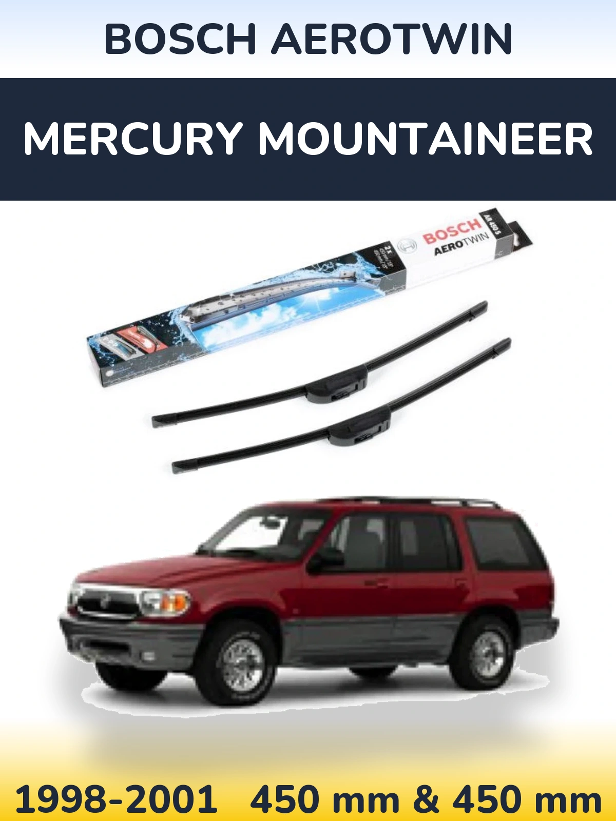 Torkarblad BOSCH AeroTwin för Mercury Mountaineer