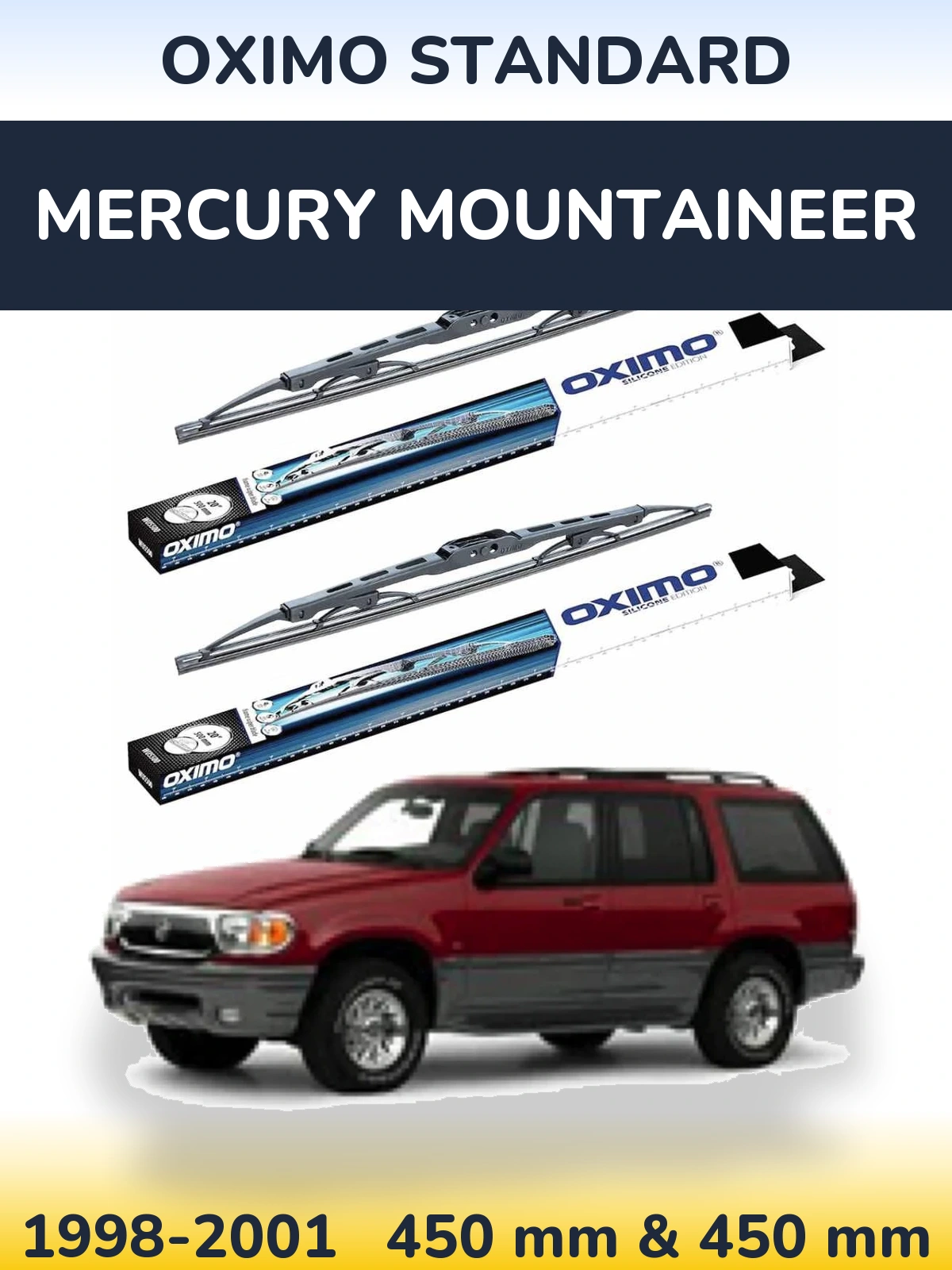 Torkarblad Oximo Standard för Mercury Mountaineer