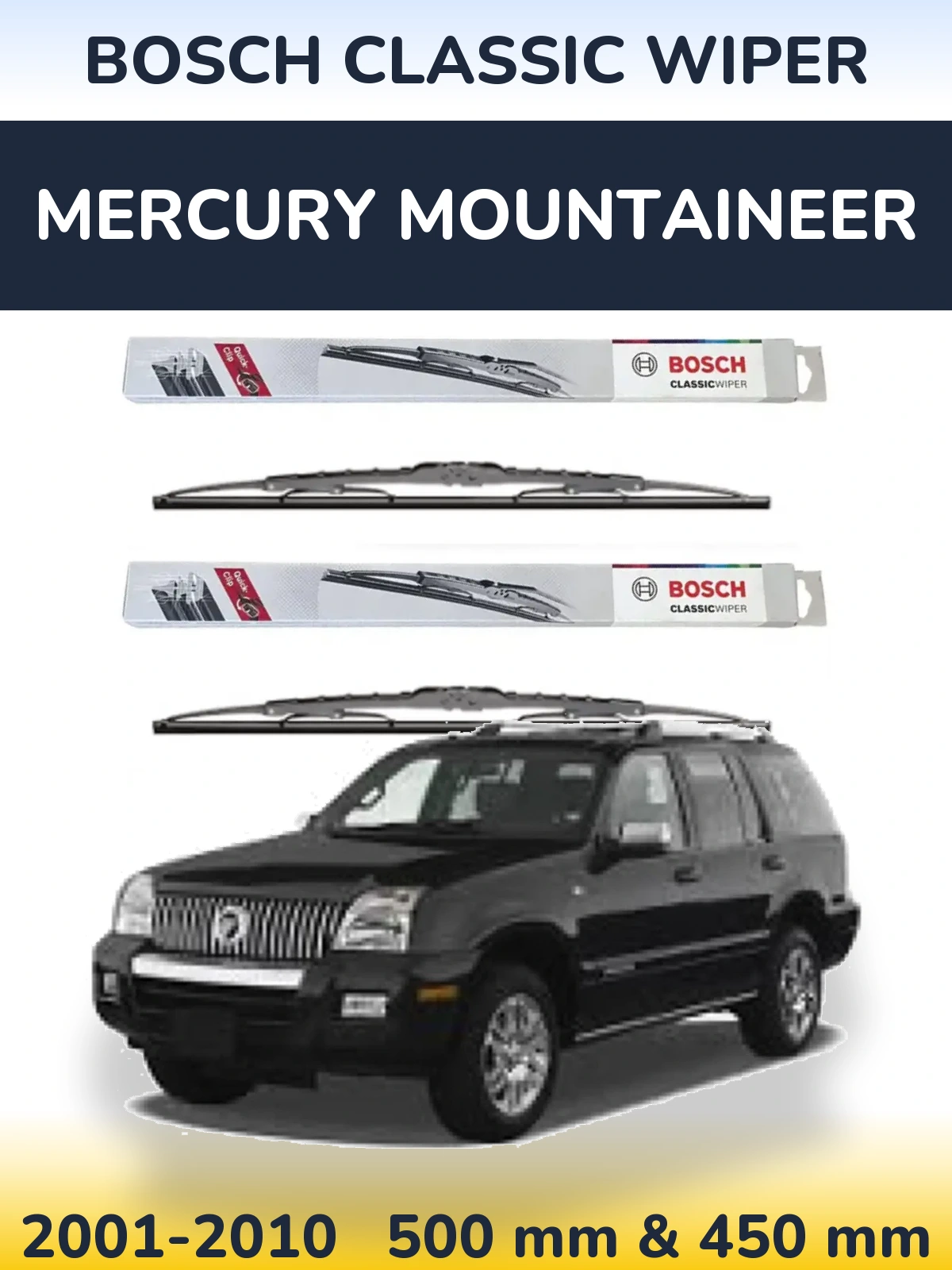 Torkarblad BOSCH Classic Wiper för Mercury Mountaineer