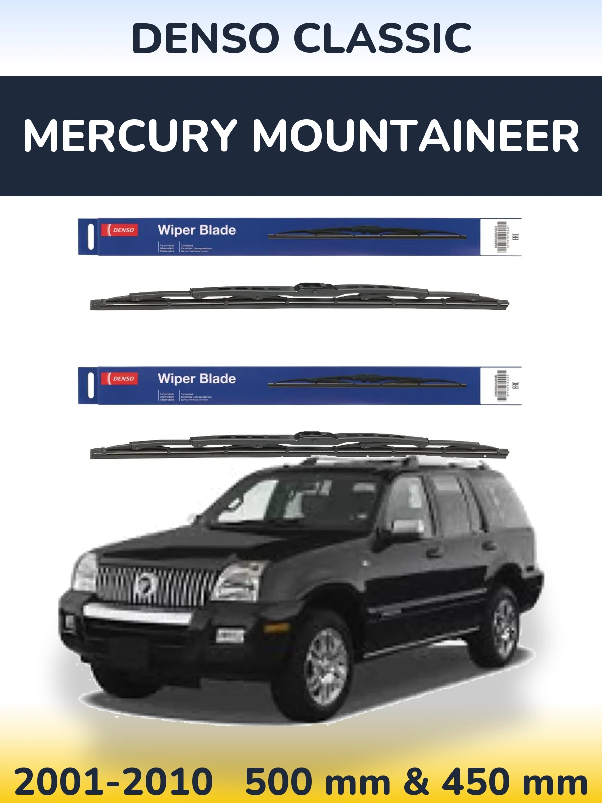 Torkarblad Denso Classic för Mercury Mountaineer