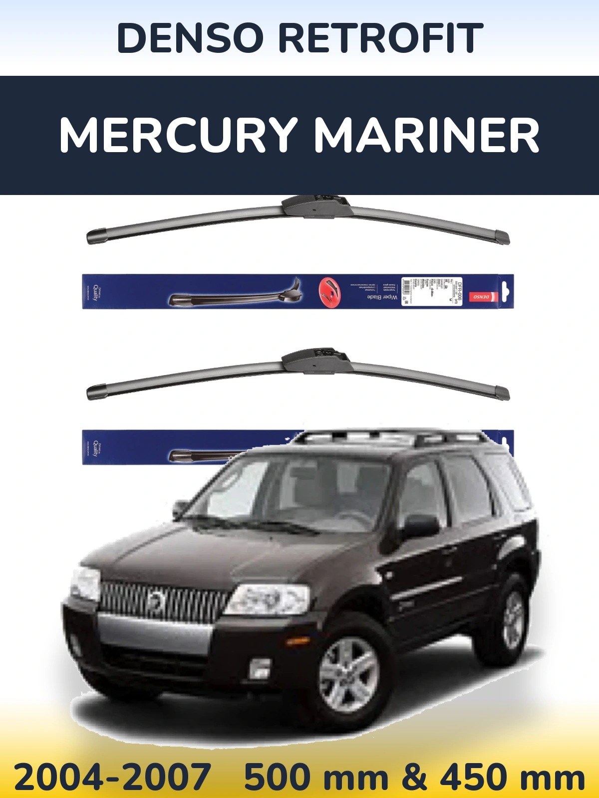 Torkarblad Denso Retrofit för Mercury Mariner