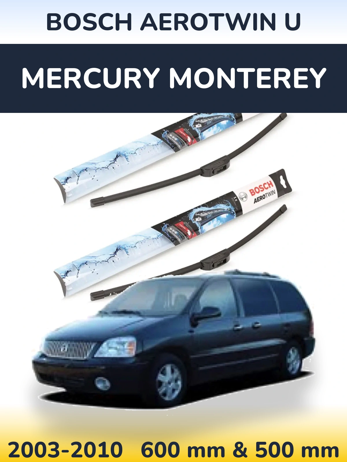 Torkarblad BOSCH AeroTwin U för Mercury Monterey