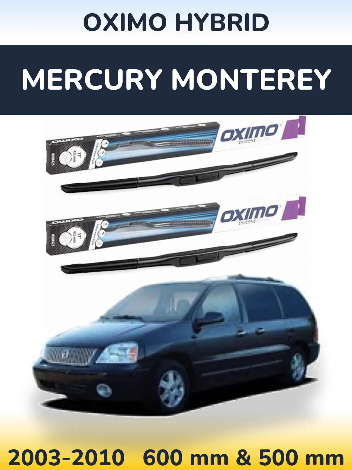 Torkarblad Oximo Hybrid för Mercury Monterey
