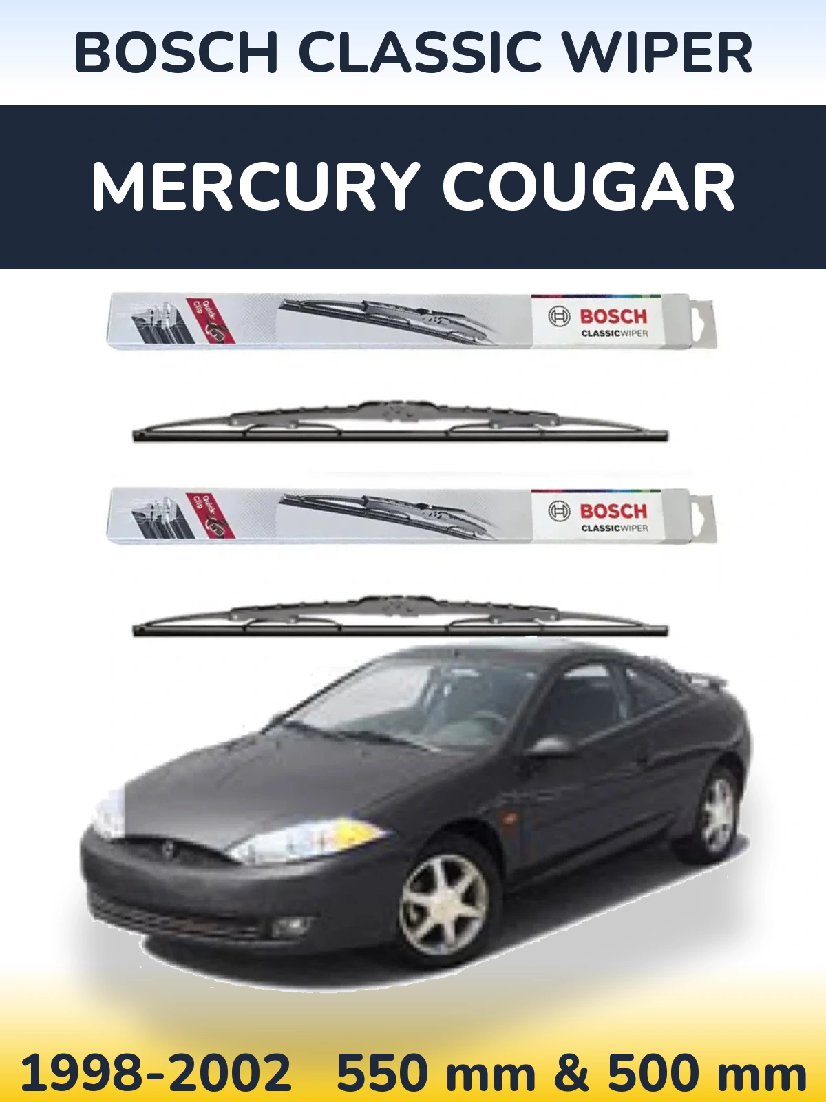 Torkarblad BOSCH Classic Wiper för Mercury Cougar