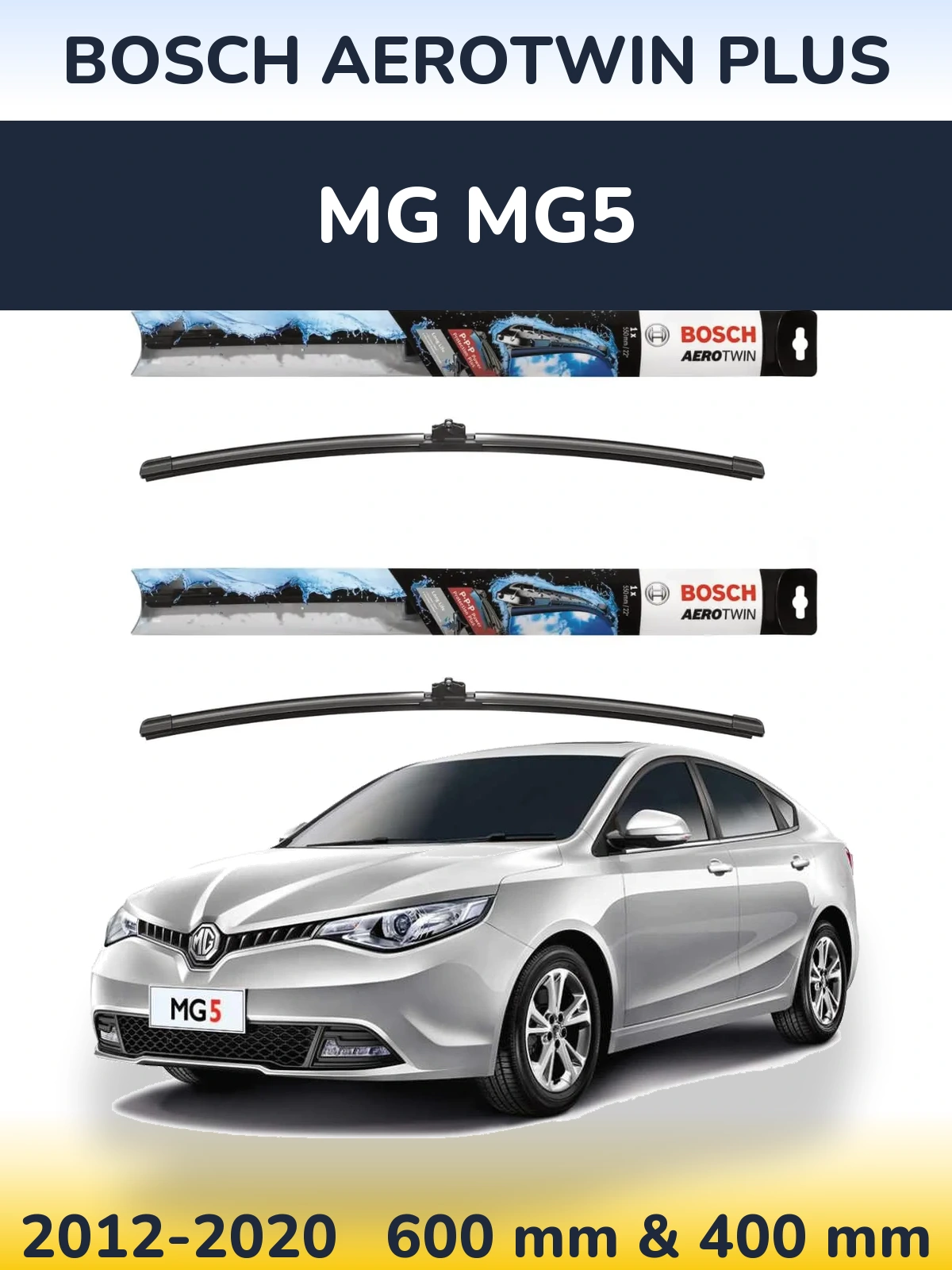 Torkarblad BOSCH AeroTwin Plus för MG MG5