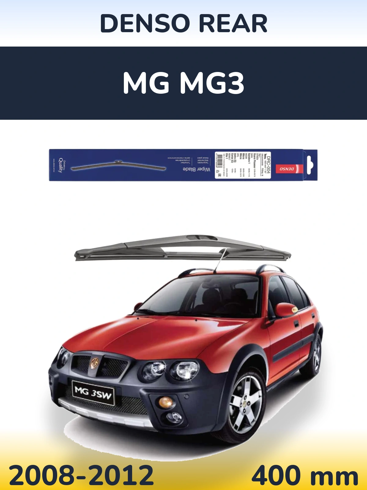 Torkarblad Denso Rear för MG MG3