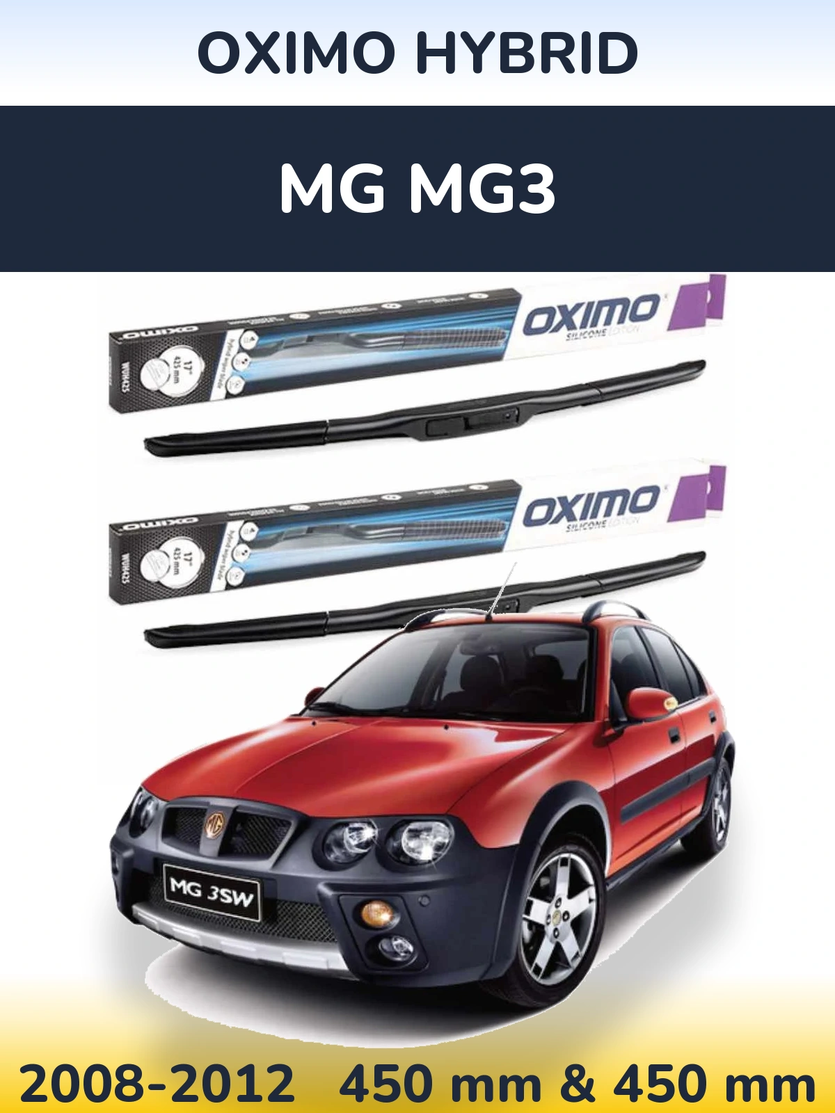 Torkarblad Oximo Hybrid för MG MG3