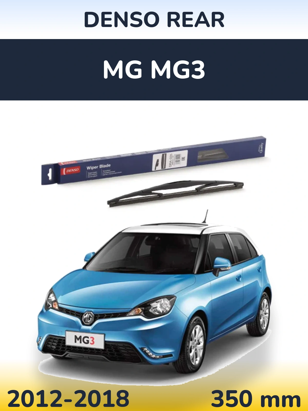 Torkarblad Denso Rear för MG MG3