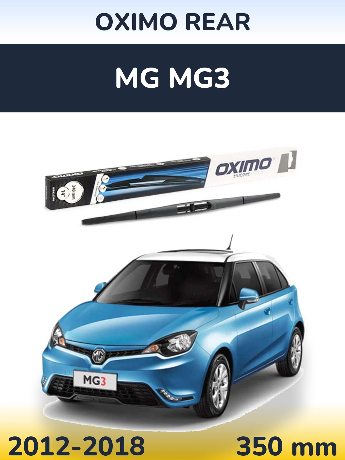 Torkarblad Oximo Rear för MG MG3