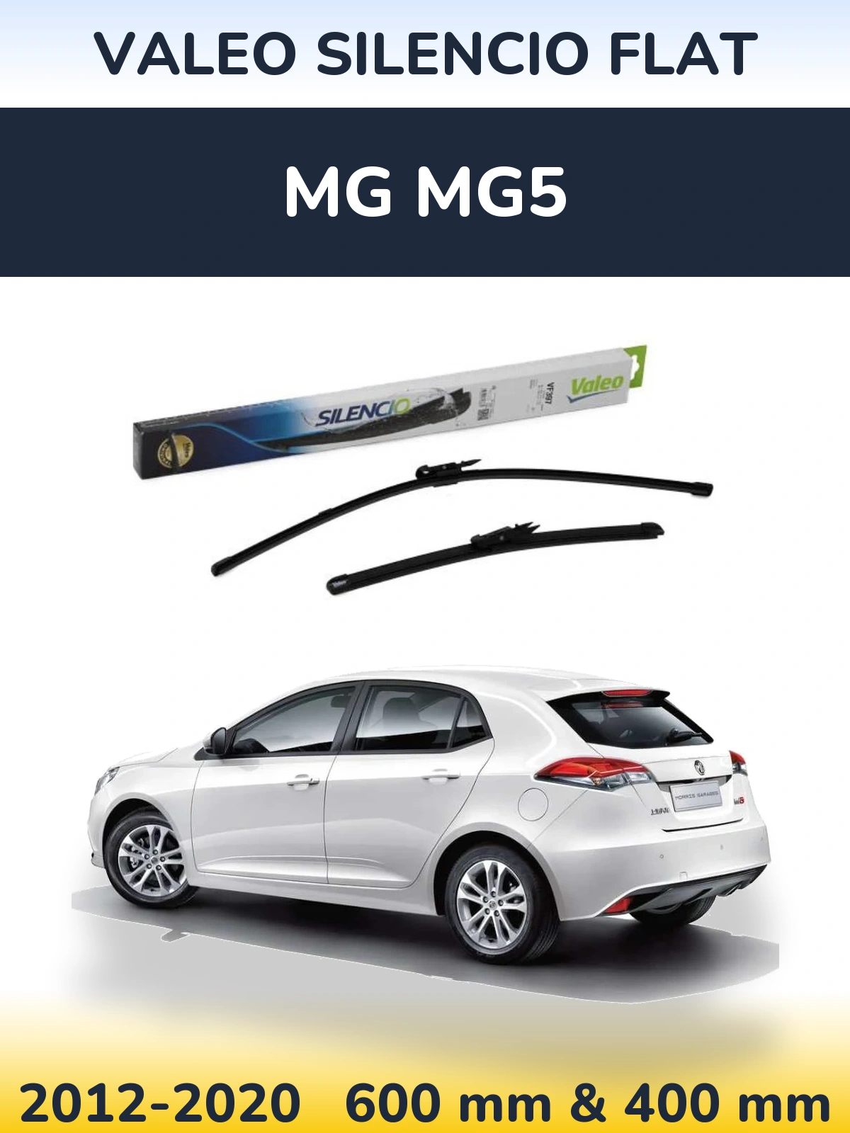 Torkarblad Valeo Silencio Flat för MG MG5