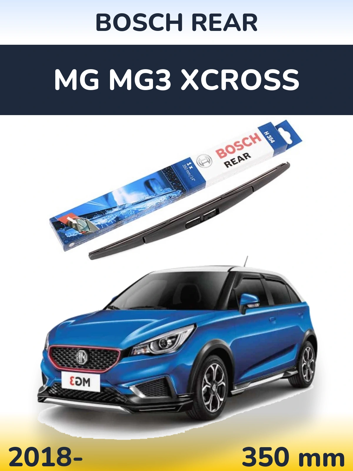 Torkarblad BOSCH Rear för MG MG3 Xcross