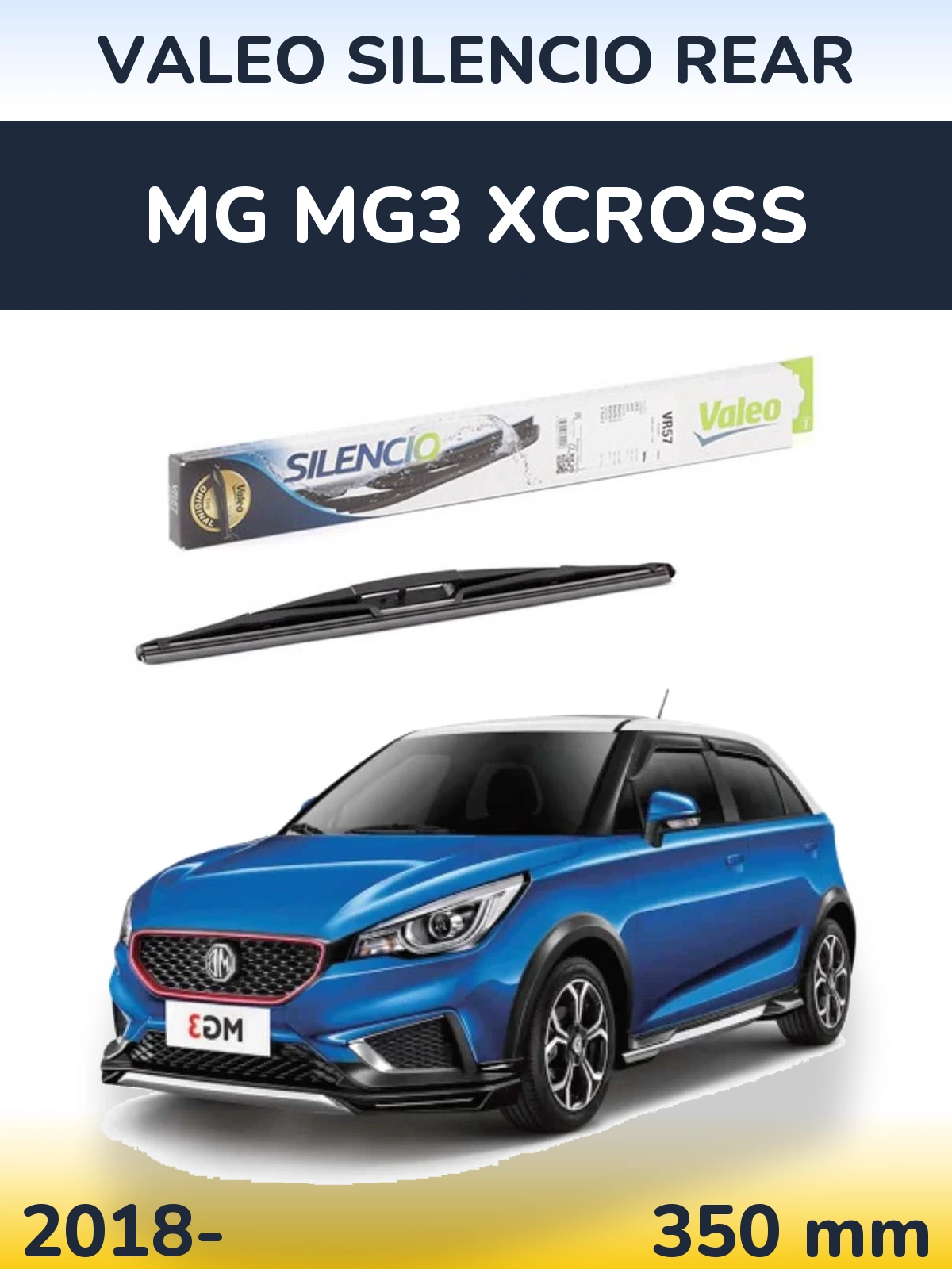 Torkarblad Valeo Silencio Rear för MG MG3 Xcross