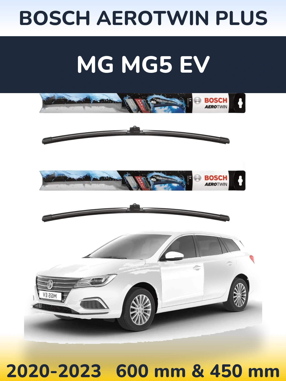 Torkarblad BOSCH AeroTwin Plus för MG MG5 EV