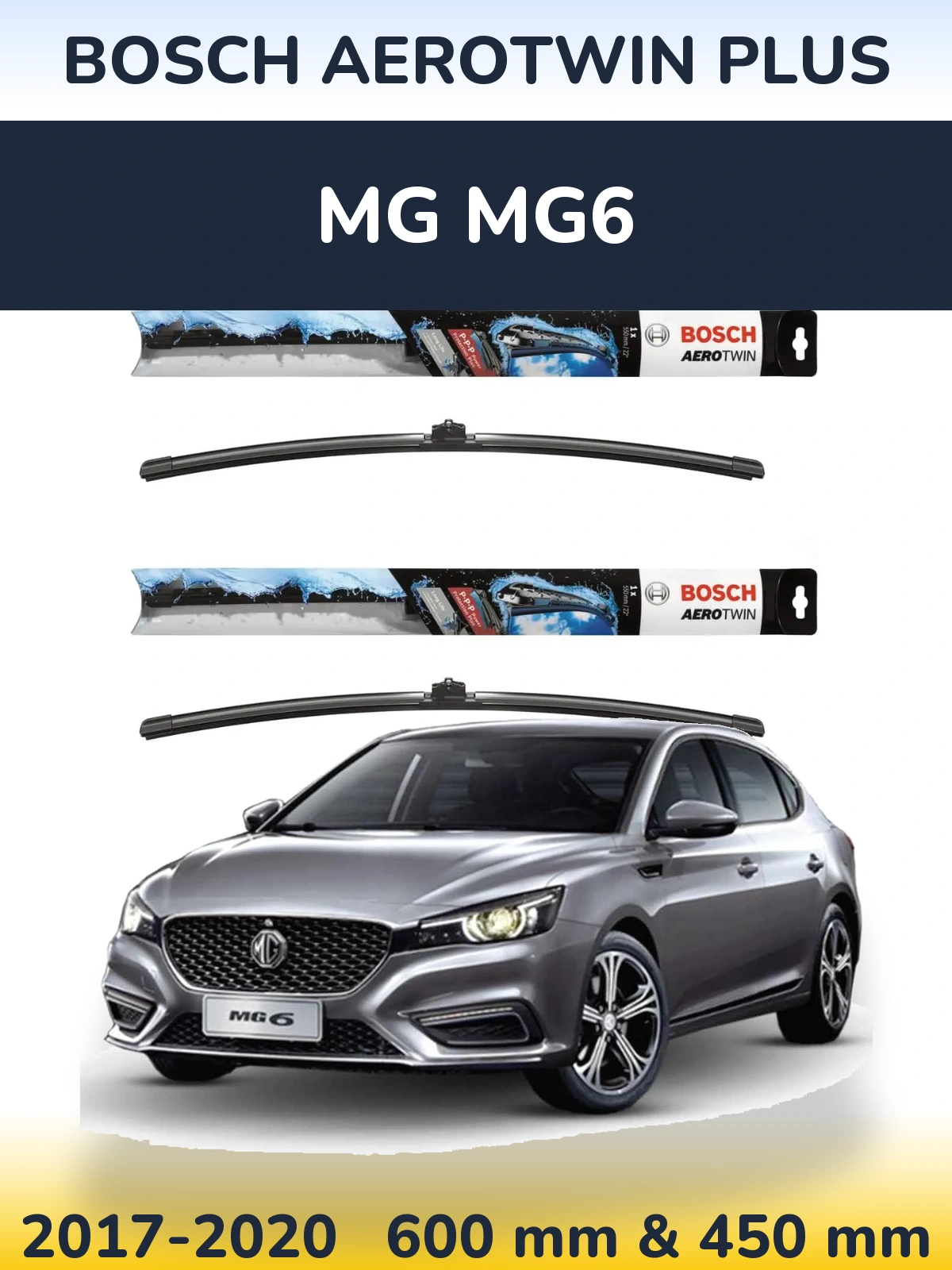 Torkarblad BOSCH AeroTwin Plus för MG MG6