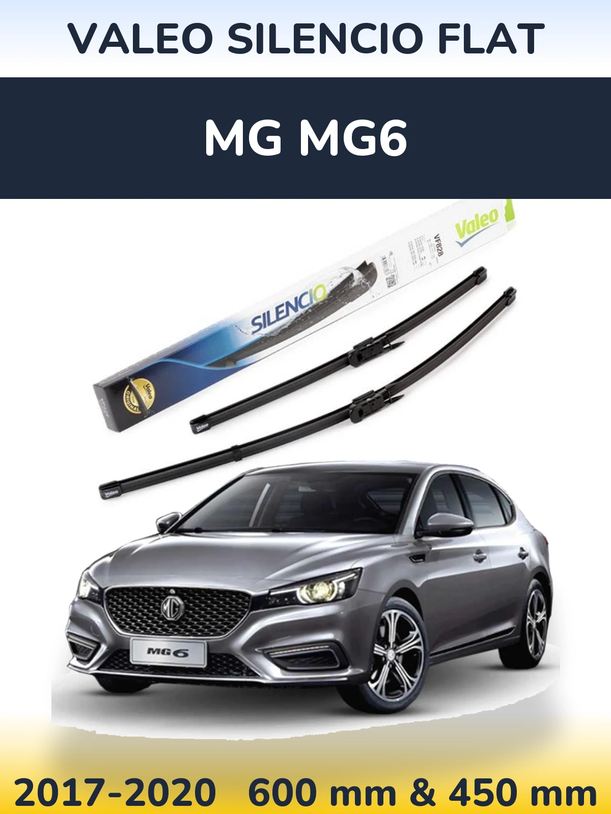 Torkarblad Valeo Silencio Flat för MG MG6