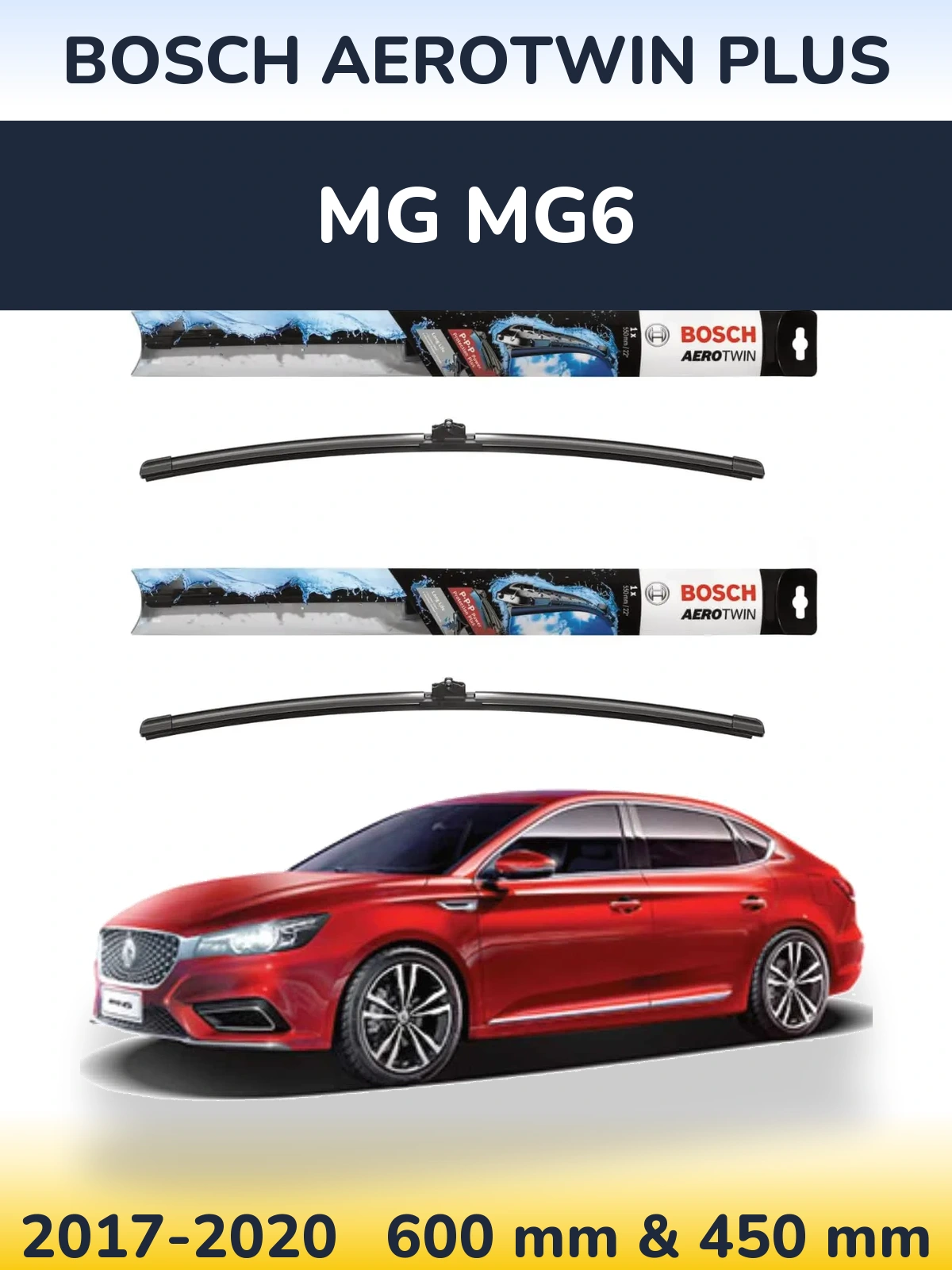 Torkarblad BOSCH AeroTwin Plus för MG MG6