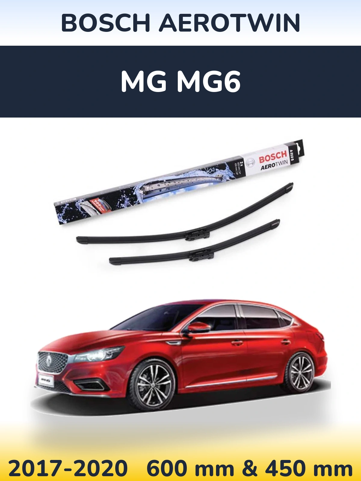 Torkarblad BOSCH AeroTwin för MG MG6