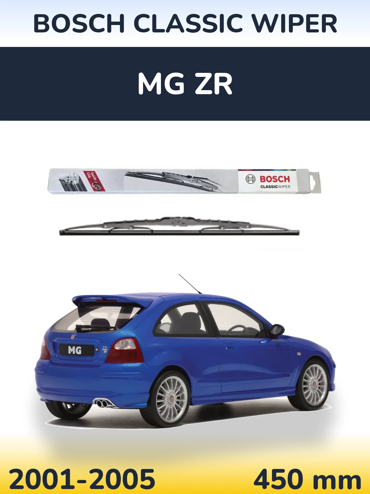 Torkarblad BOSCH Classic Wiper för MG ZR