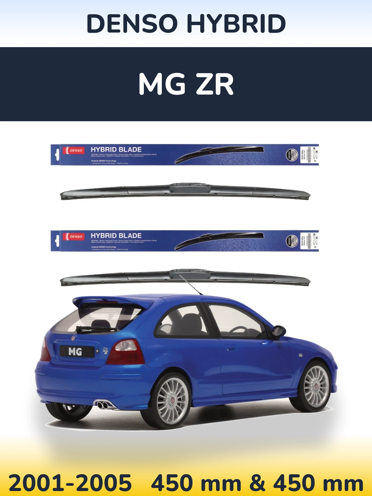 Torkarblad Denso Hybrid för MG ZR