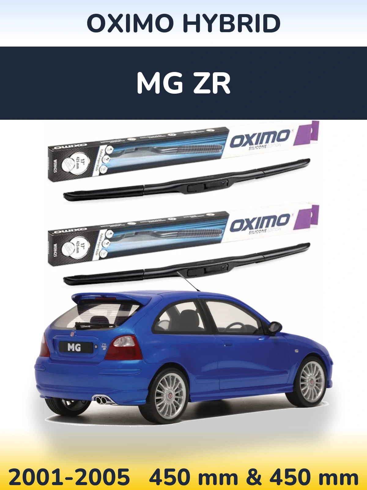 Torkarblad Oximo Hybrid för MG ZR