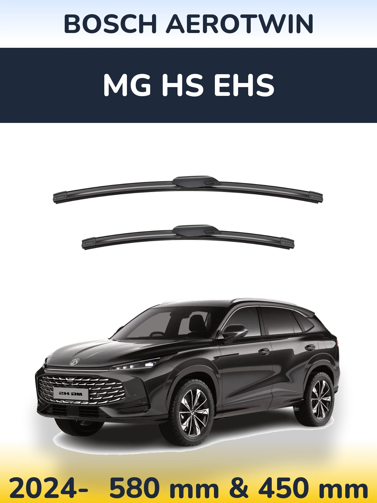 Torkarblad BOSCH AeroTwin för MG HS eHS
