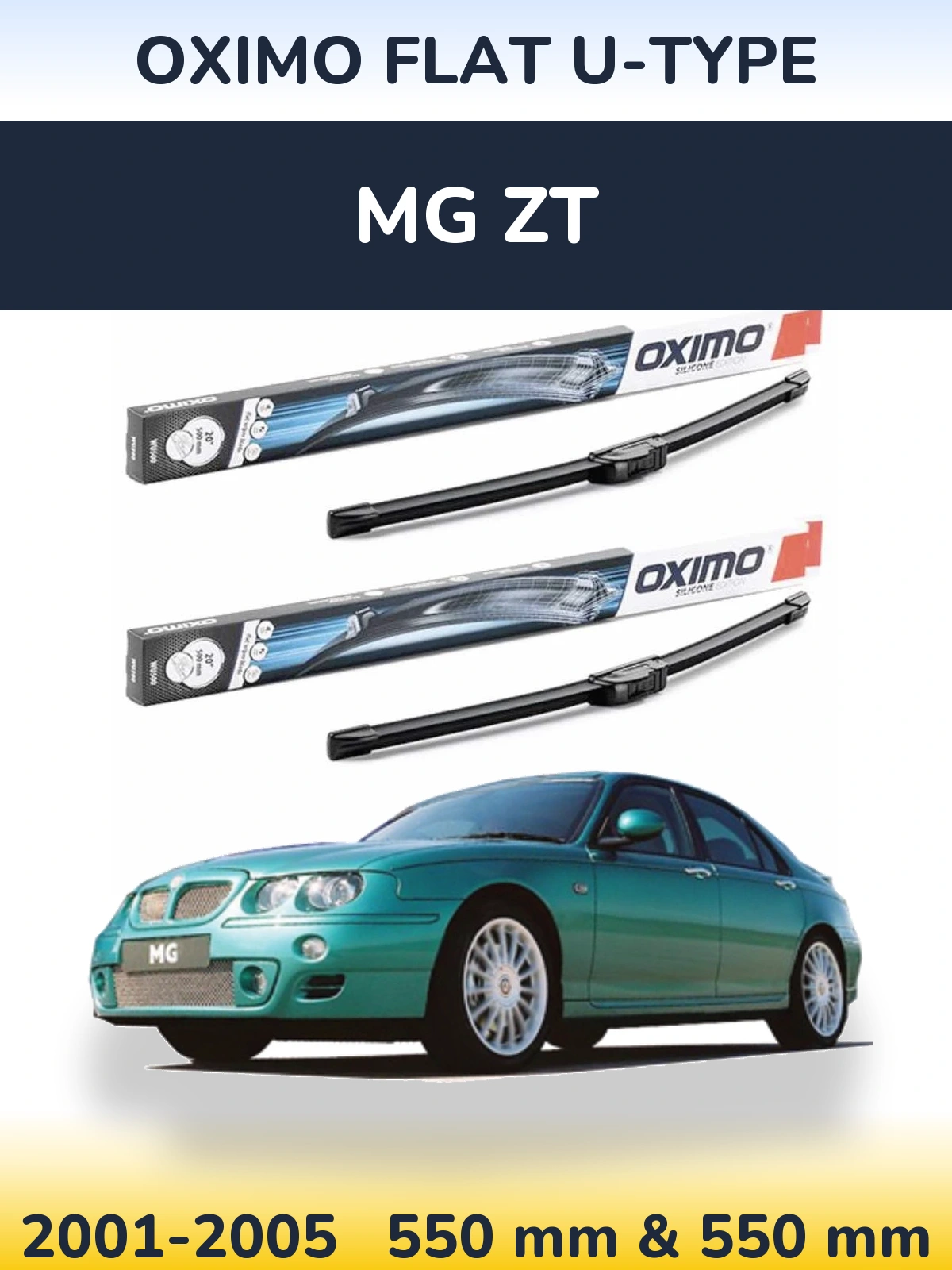 Torkarblad Oximo Flat U-type för MG ZT
