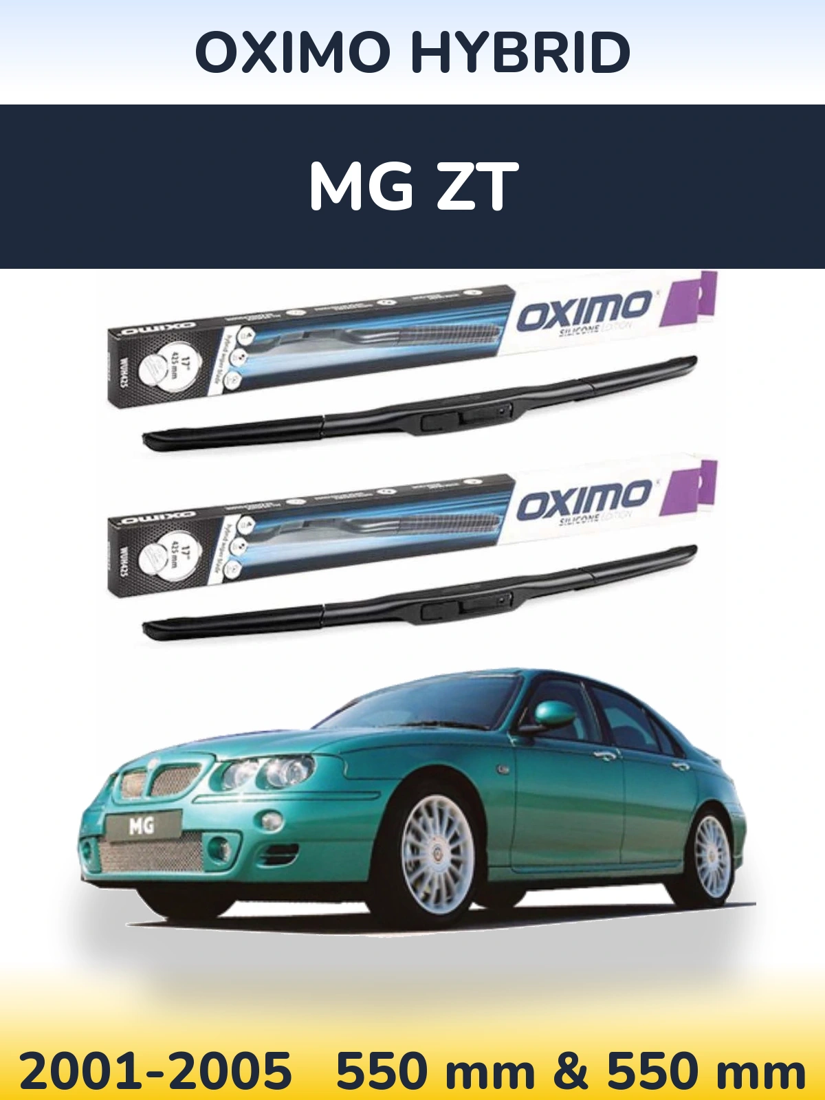 Torkarblad Oximo Hybrid för MG ZT