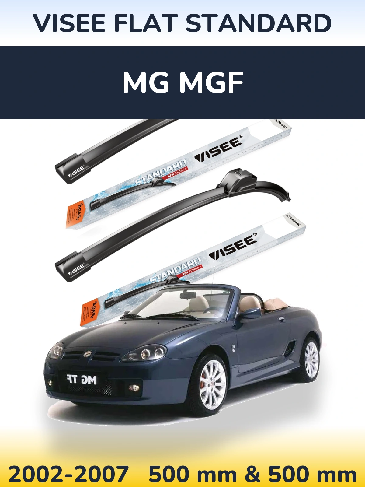 Torkarblad VISEE FLAT STANDARD för MG MGF