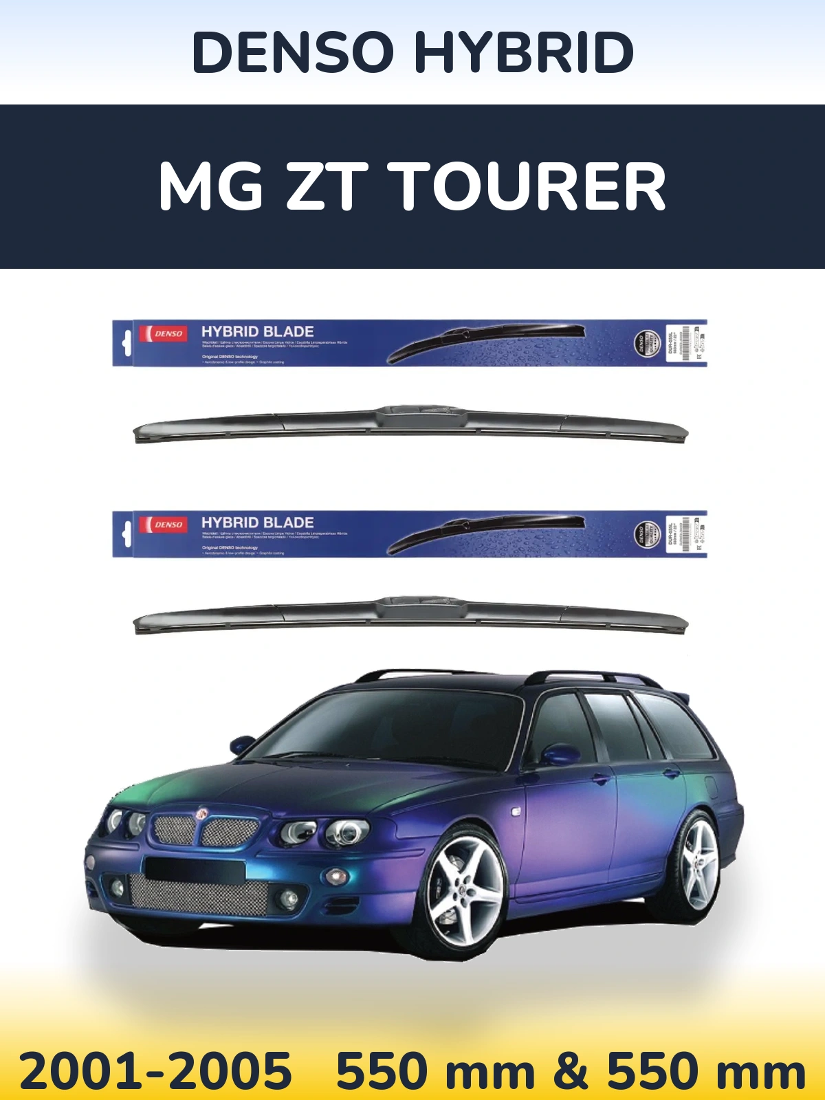 Torkarblad Denso Hybrid för MG ZT Tourer