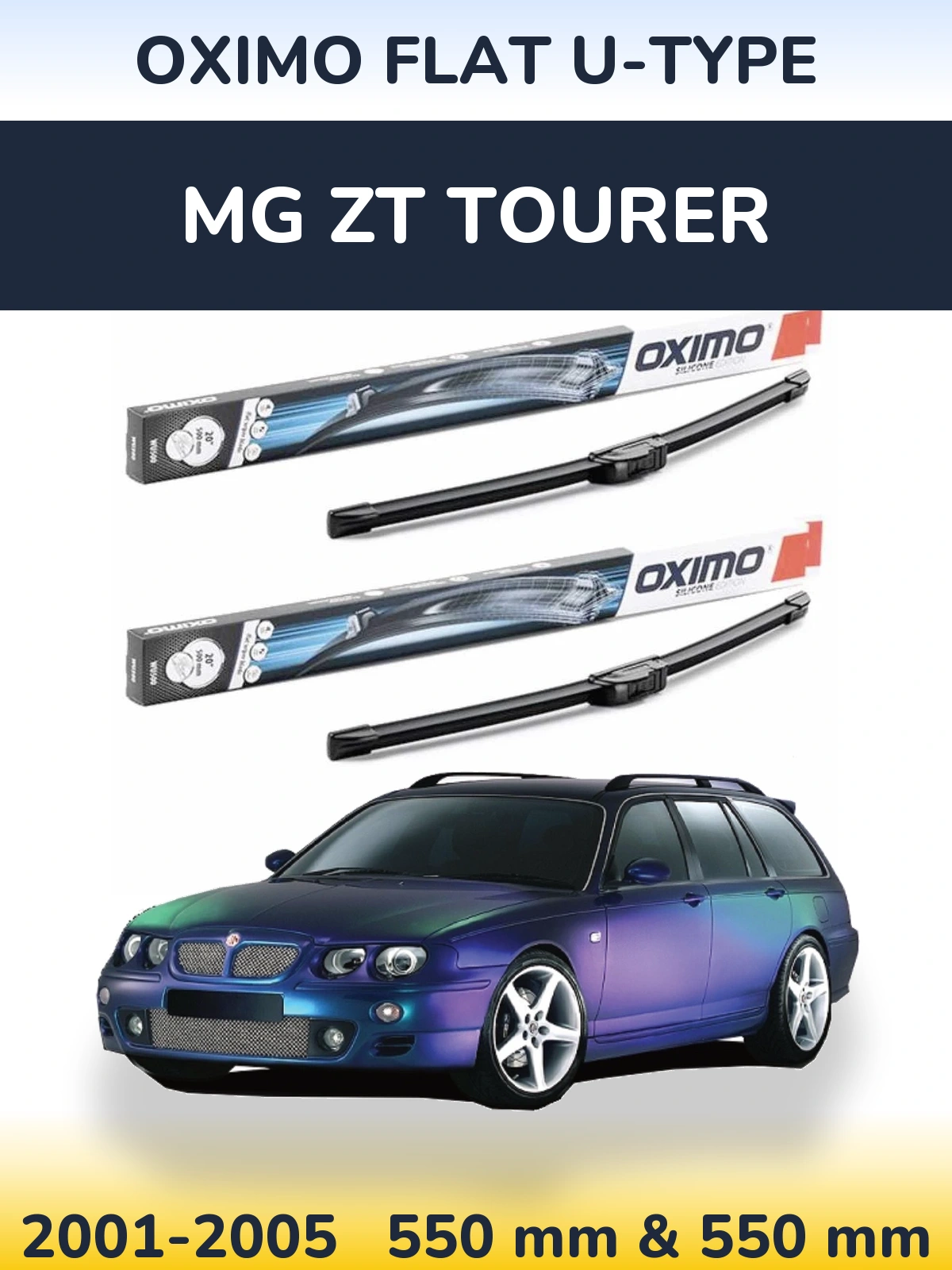Torkarblad Oximo Flat U-type för MG ZT Tourer