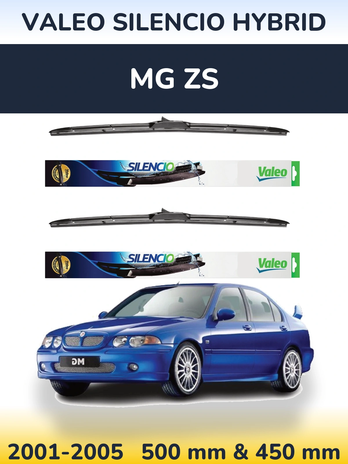Torkarblad Valeo Silencio Hybrid för MG ZS