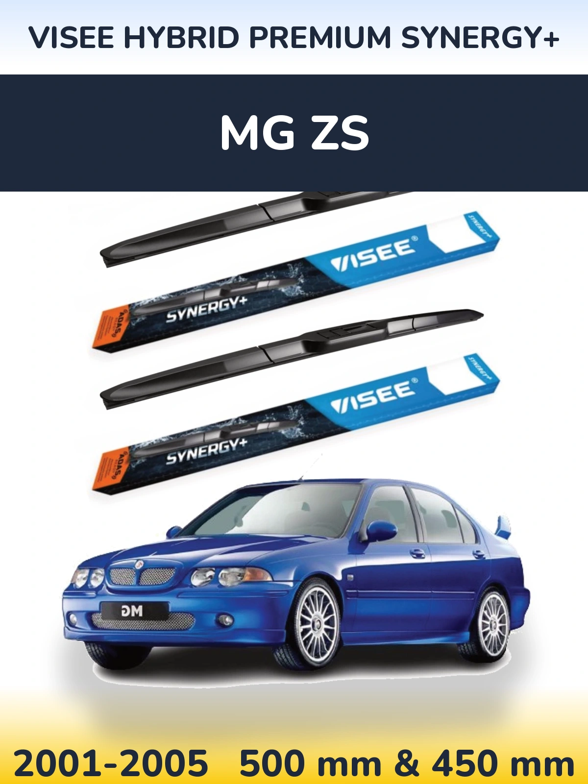 Torkarblad VISEE HYBRID PREMIUM SYNERGY+ för MG ZS