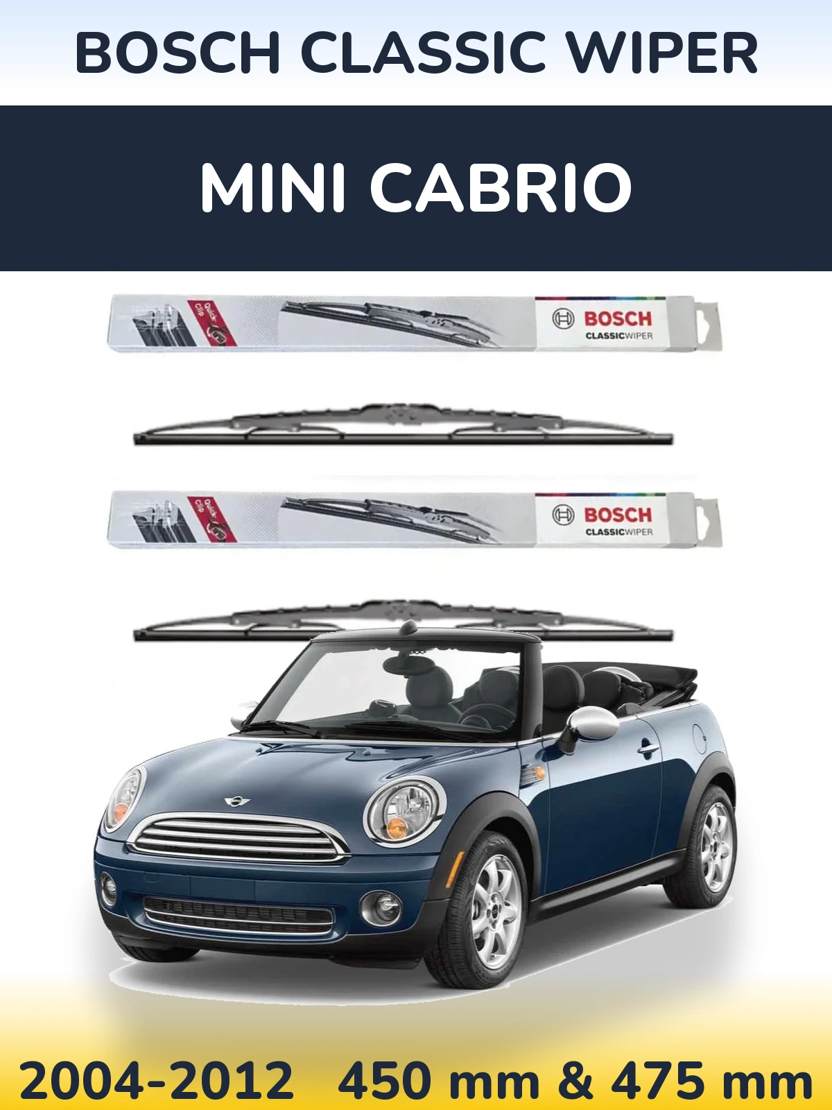 Torkarblad BOSCH Classic Wiper för MINI Cabrio