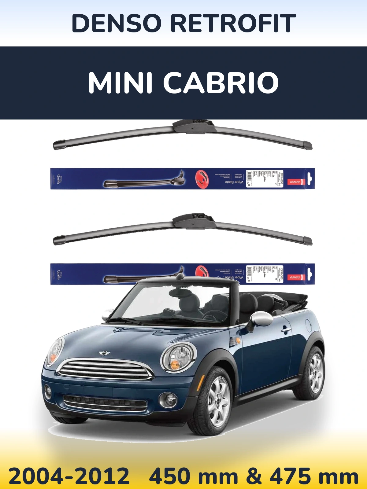 Torkarblad Denso Retrofit för MINI Cabrio