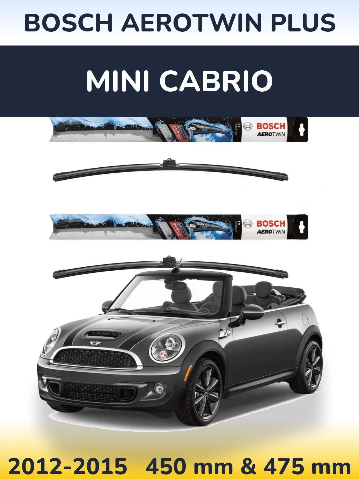 Torkarblad BOSCH AeroTwin Plus för MINI Cabrio