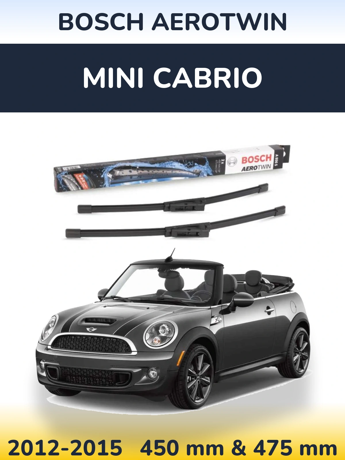 Torkarblad BOSCH AeroTwin för MINI Cabrio