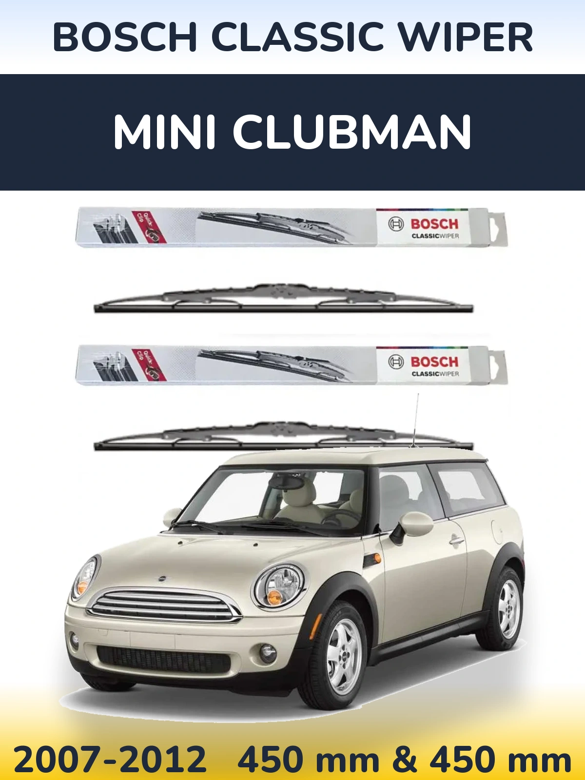 Torkarblad BOSCH Classic Wiper för MINI Clubman