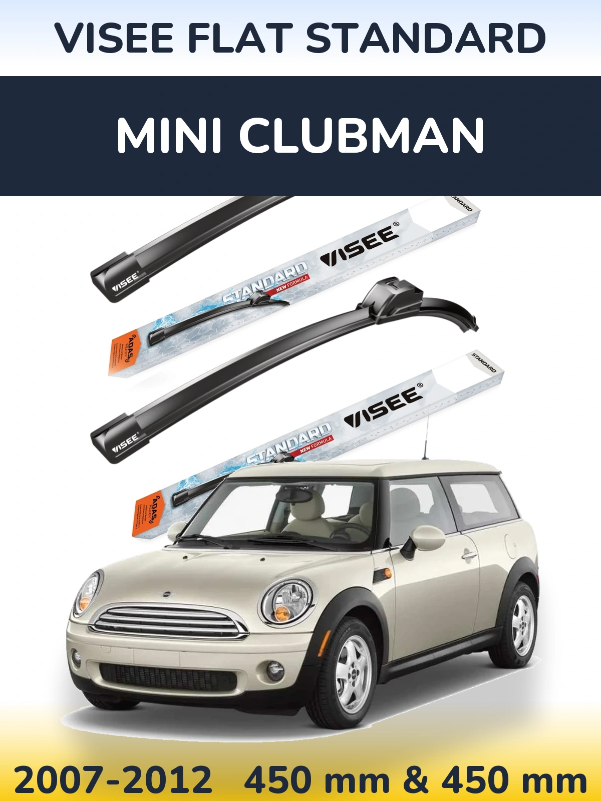 Torkarblad VISEE FLAT STANDARD för MINI Clubman