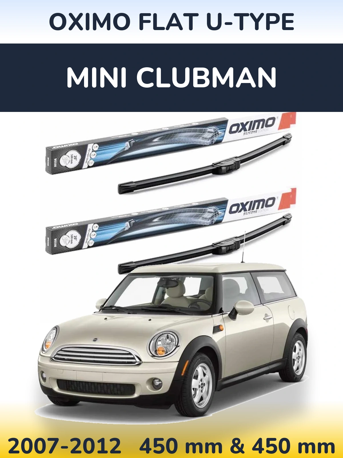 Torkarblad Oximo Flat U-type för MINI Clubman