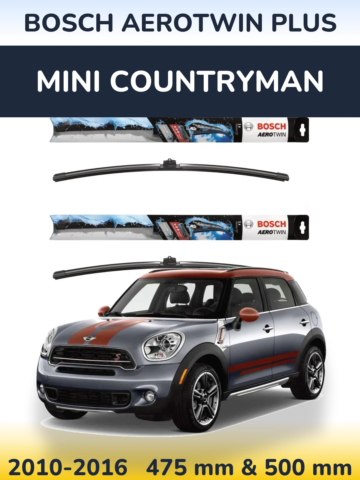 Torkarblad BOSCH AeroTwin Plus för MINI Countryman