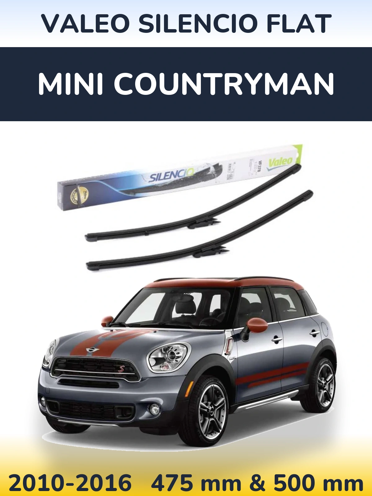 Torkarblad Valeo Silencio Flat för MINI Countryman