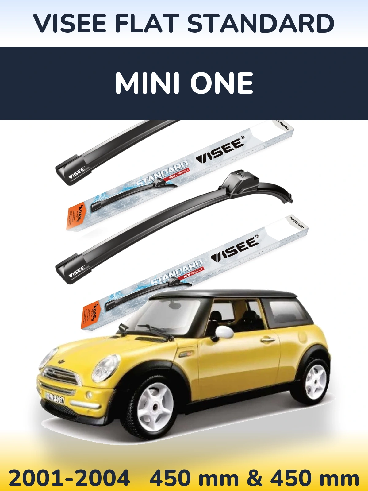 Torkarblad VISEE FLAT STANDARD för MINI One