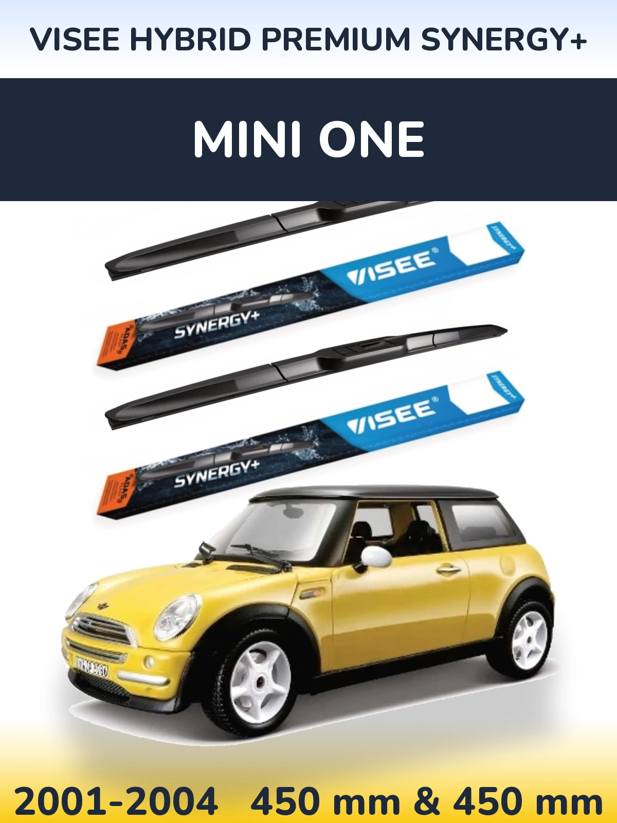 Torkarblad VISEE HYBRID PREMIUM SYNERGY+ för MINI One
