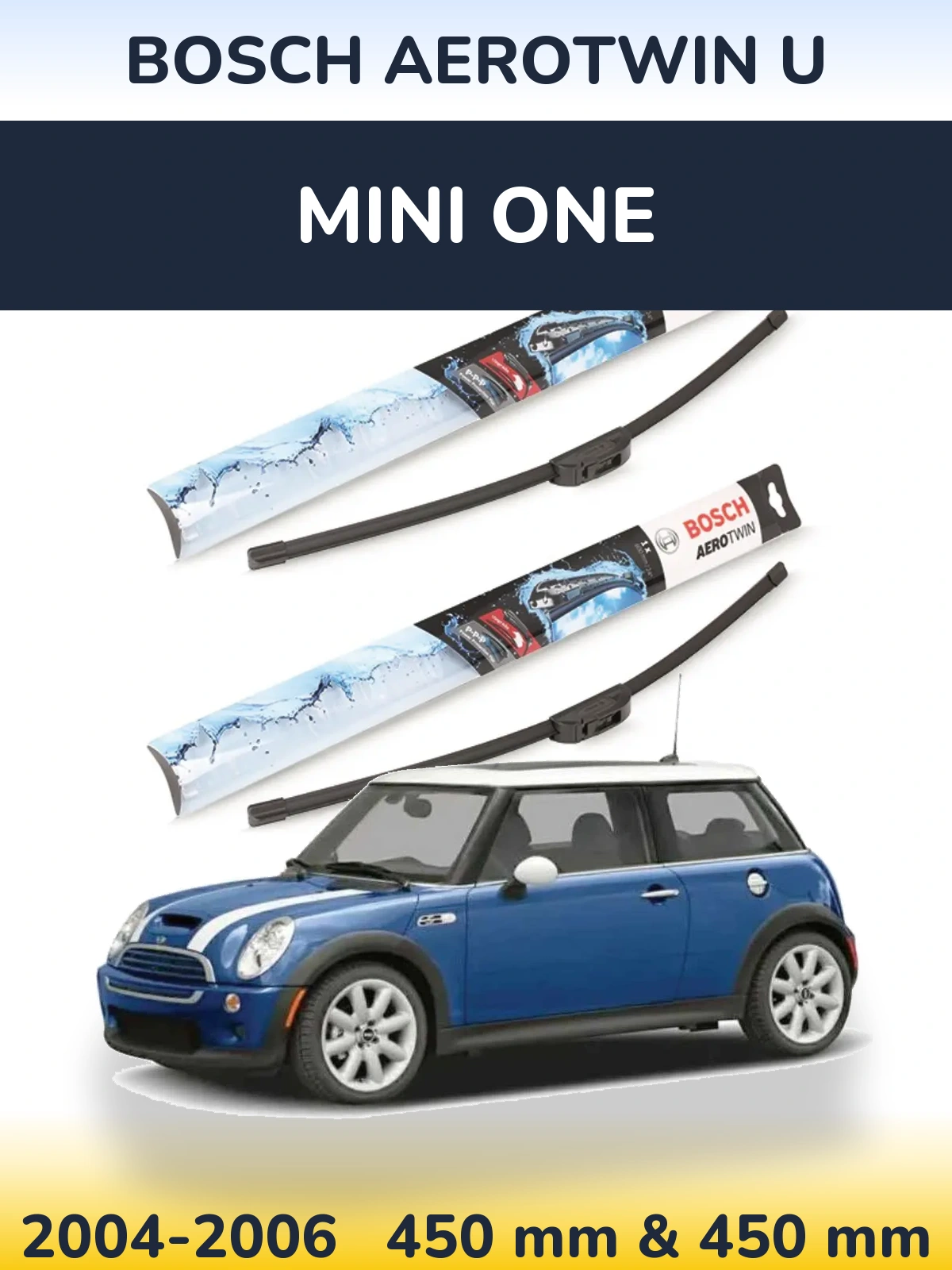 Torkarblad BOSCH AeroTwin U för MINI One