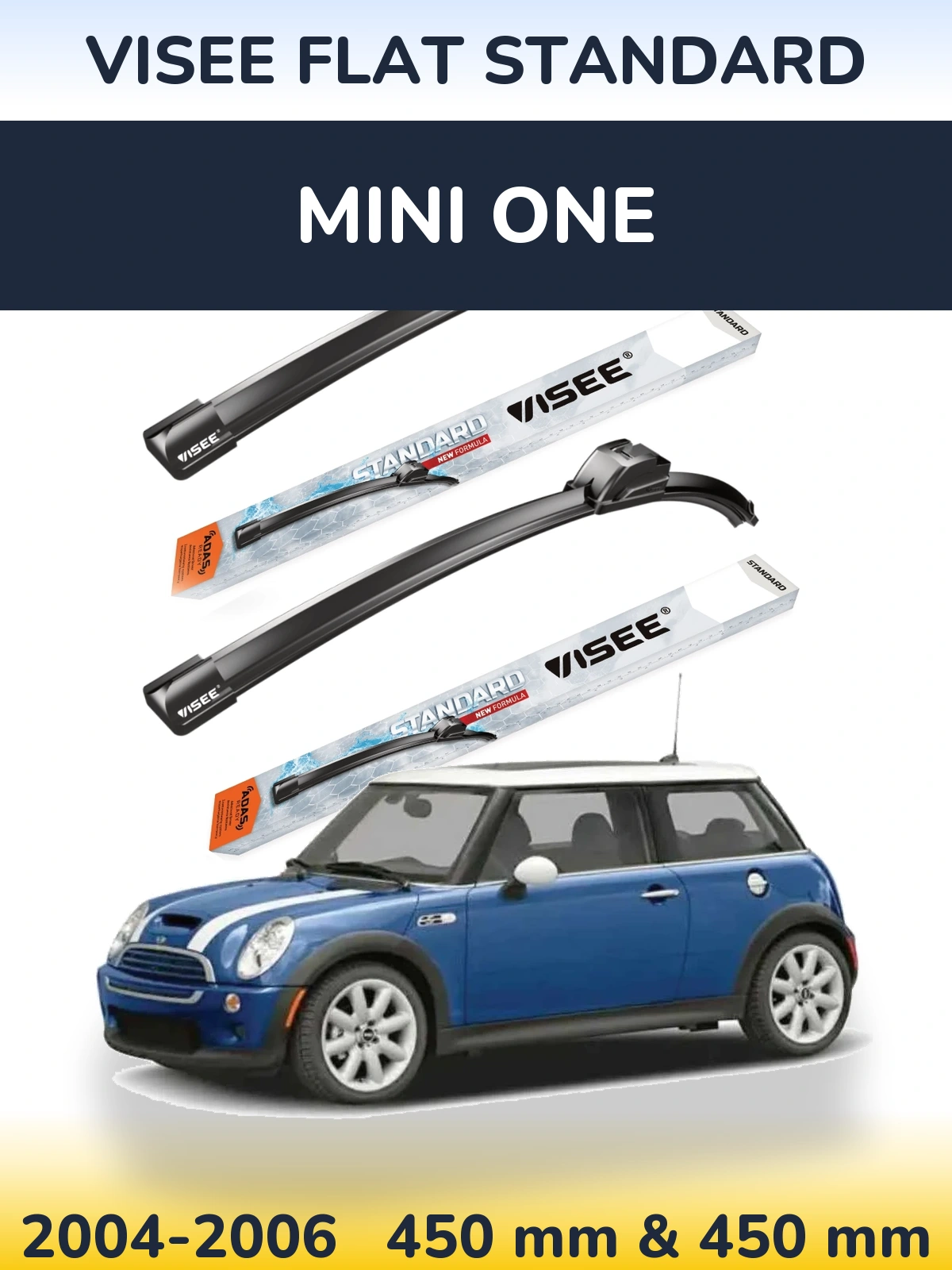 Torkarblad VISEE FLAT STANDARD för MINI One