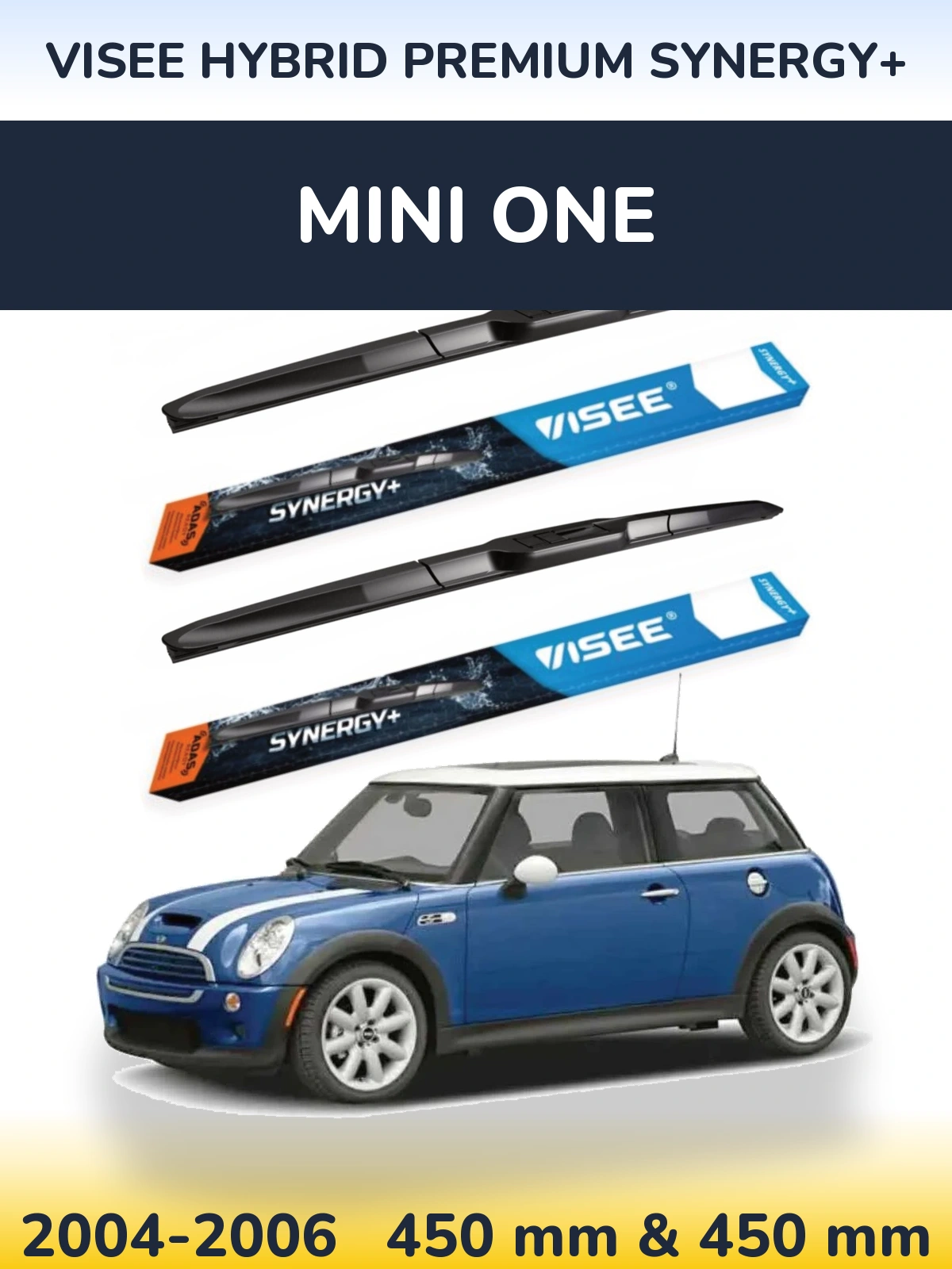 Torkarblad VISEE HYBRID PREMIUM SYNERGY+ för MINI One